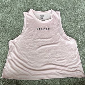 PINK workout style crop top